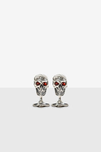 SKULL SILVER WRIST CUFFLINKS - Matchless London | The Innovator since 1899